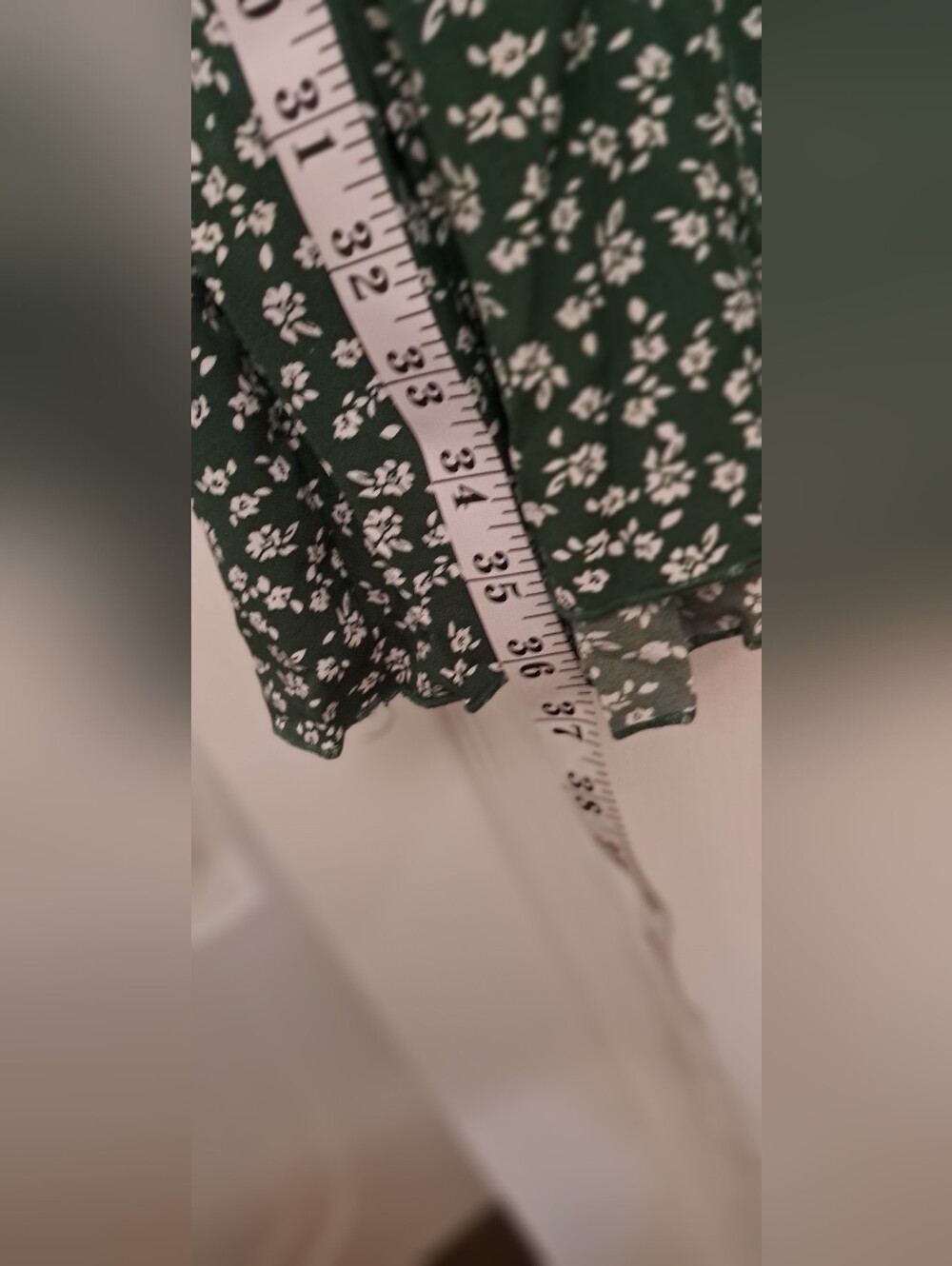 Dark Green Floral Tank Sundress Size 14/16 New Flowy Boho - Picture 6 of 9